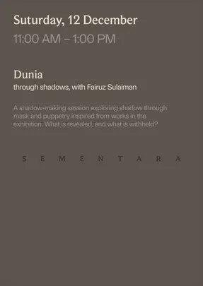 Dunia Through Shadows, with Fairuz Sulaiman