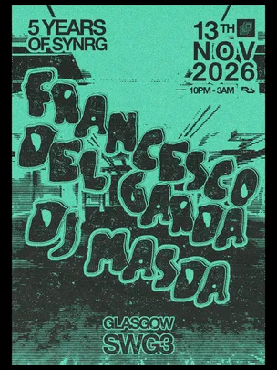 SYNRG presents: Francesco Del Garda & DJ Masda