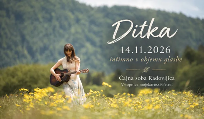 DITKA intimno v objemu glasbe - butični koncert - Čajna soba Radovljica