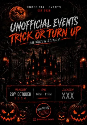 Unofficial Halloween : trick or turn up edition
