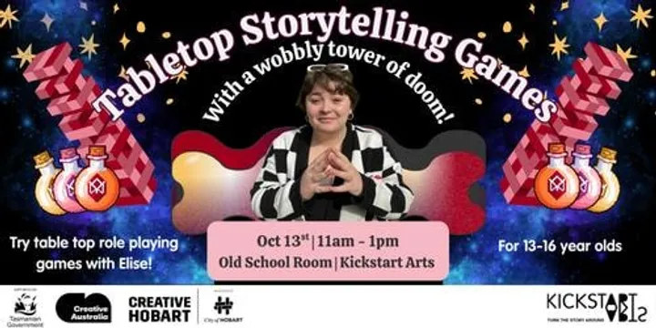 Tabletop Storytelling Games with Elise  - ages 13 - 16 years