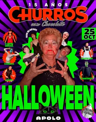 CHURROS CON CHOCOLATE - Halloween