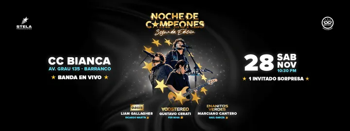 Noche de Campeones - Segunda Edición