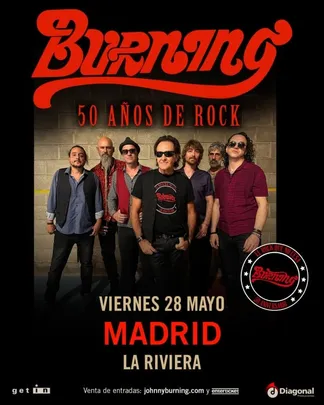 Burning - 50 años de Rock - Madrid