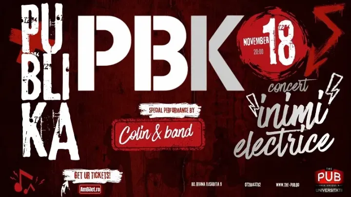 PUBLIKA -"Inimi Electrice"- la The Pub Universitatii