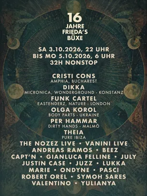 16 JAHRE FRIEDA'S BÜXE