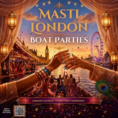 Diwali Bollywood Bhangra and Desi Boat party with a free after-party Fireworks on the Thames