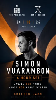 The Prog Lab x Gemini Sounds - Simon Vuarambon (4hr set)