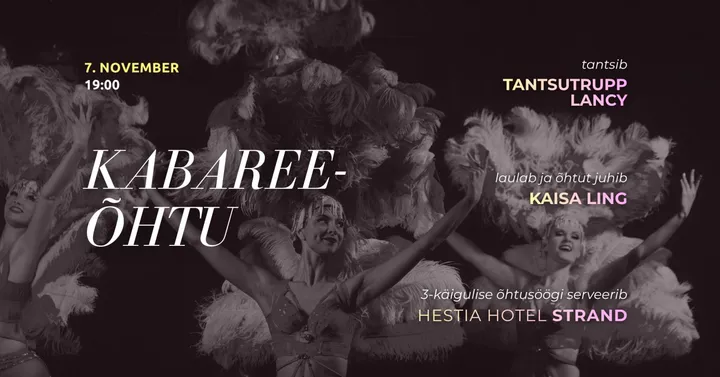 Kabareeõhtu Tantsutrupp Lancy ja Kaisa Ling