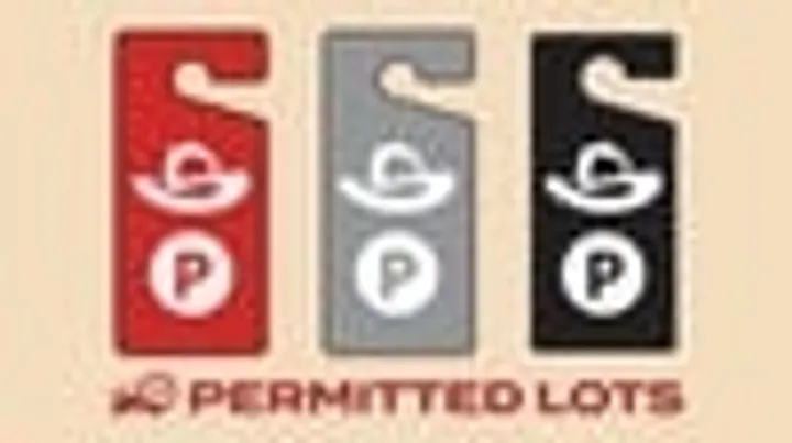 Rodeo Permit Parking-General in Red & Black, Reserved in Silver
