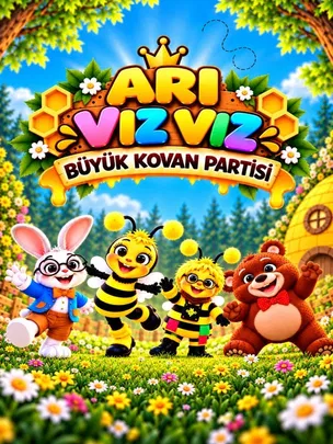 Arı Vız Vız Büyük Kovan Partisi Çocuk Tiyatrosu