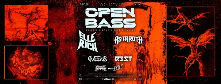 🎃OPEN BASS #58 W/ ELLE RICH, ASTAROTH, QVEENS, R3ST🎃