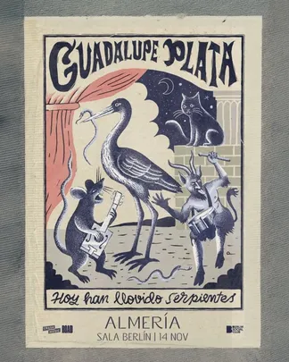 CONCIERTO GUADALUPE PLATA - ALMERÍA - SALA BERLIN SOCIAL CLUB - SÁBADO 14 DE NOVIEMBRE