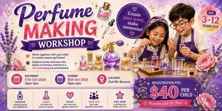 Perfume Making Workshop at Kids Enrichment Expo Oct 2026