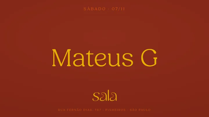 Sala recebe Mateus G