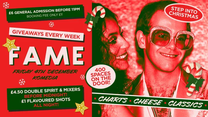FAME // STEP INTO CHRISTMAS // 400 SPACES ON THE DOOR!