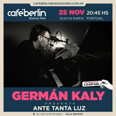 German Kaly en Café Berlín