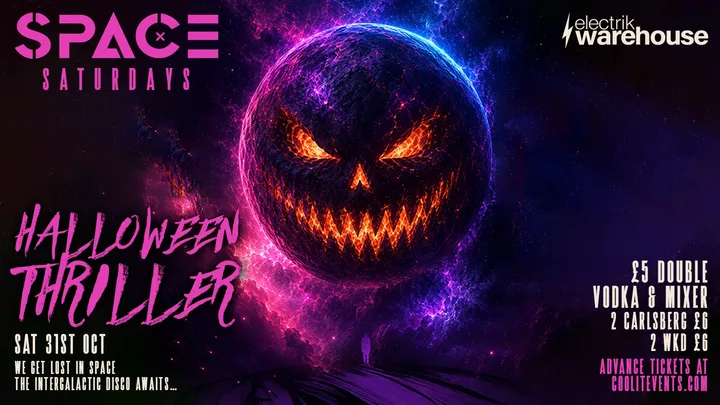 🪩 🎃 HALLOWEEN THRILLER - SPACE SATURDAYS 🎃🪩 @  Electrik WAREHOUSE