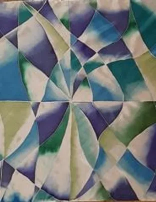 Oficina Pintura em seda e memória têxtil