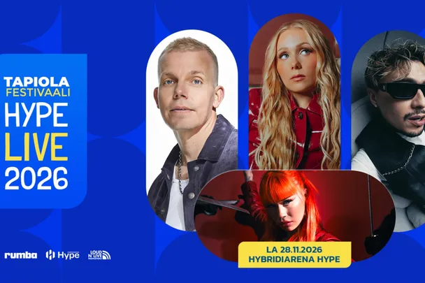 Hype Live pikkujoulut: Elastinen, VIIVI, Mikael Gabriel, Senya