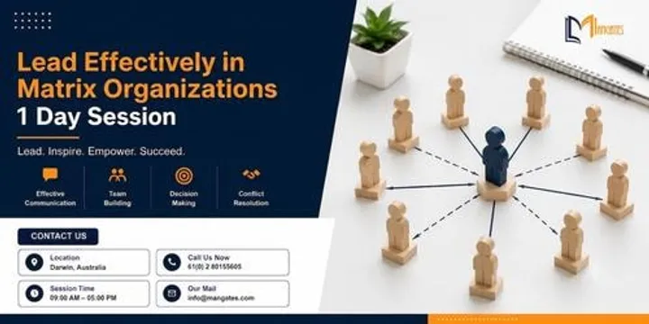 Lead Effectively in Matrix Organizations – 1 Day Intensive Workshop, Darwin