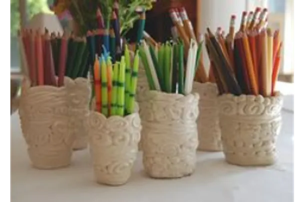 Pencil Holder/Coil Pot making Workshop - School Holidays 021