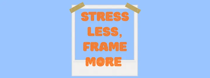 Stress Less, Frame More - DIY Polaroid Felt Picture Frames