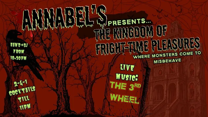 Live Music: THE 3RD WHEEL // Annabel’s Cabaret & Discotheque