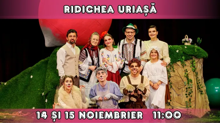 RIDICHEA URIASA  - Spectacol Interactiv pentru Copii | Teatrul Planeta Clounella | 14 ȘI 15 NOIEMBRIE 2026 | 11:00