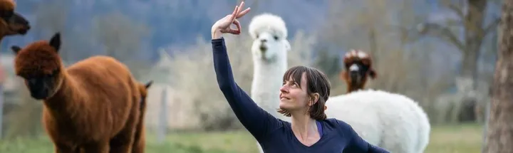 Saisonstart 2027 Yoga inmitten Alpakas-Zunzgen, BL