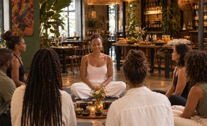 Méditation matinale et petit-déjeuner congolais (Français)