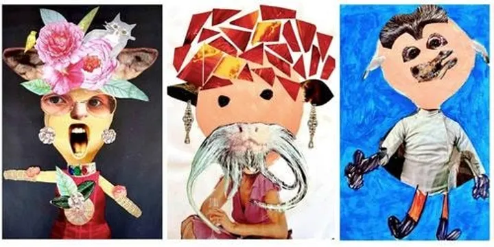 Collage Faces and Figures