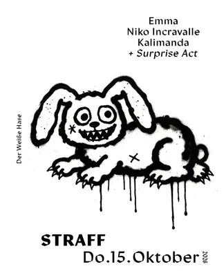 STRAFF / Thursday Techno / 5€ until 1 AM ( with Ticket )