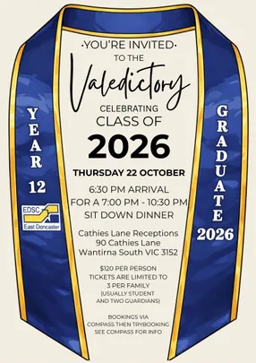 2026 Year 12 Valedictory Dinner