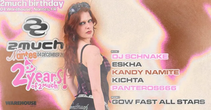 2much Nantes : Panteros666, DJ Schnake, Kichta & more