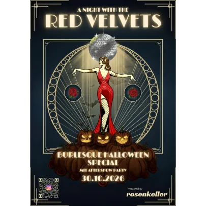 A Night with the Red Velvets – Burlesque Show & After Halloween Party A Night with the Red Velvets – Burlesque Show & After Halloween Party