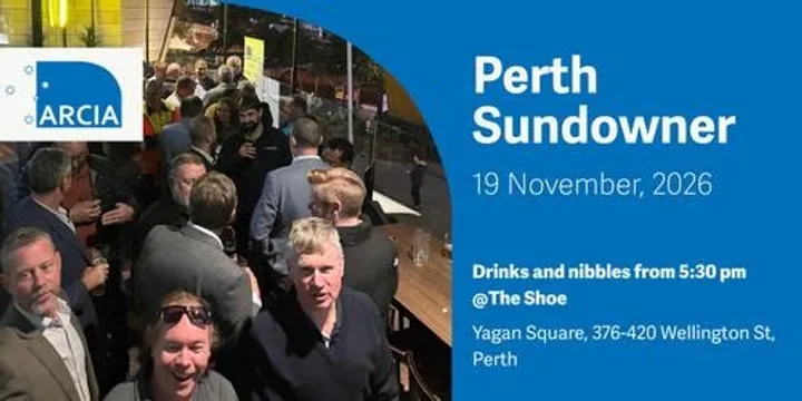 ARCIA Sundowner: Perth 19 November, 2026