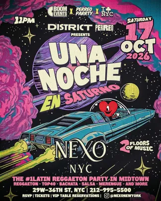 Un Noche en Saturno Reggaeton Party Nightclub