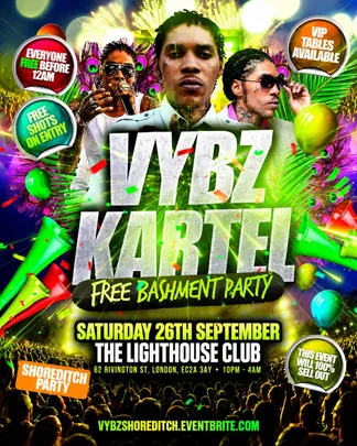 Vybz Kartel - Shoreditch Halloween Bashment Party