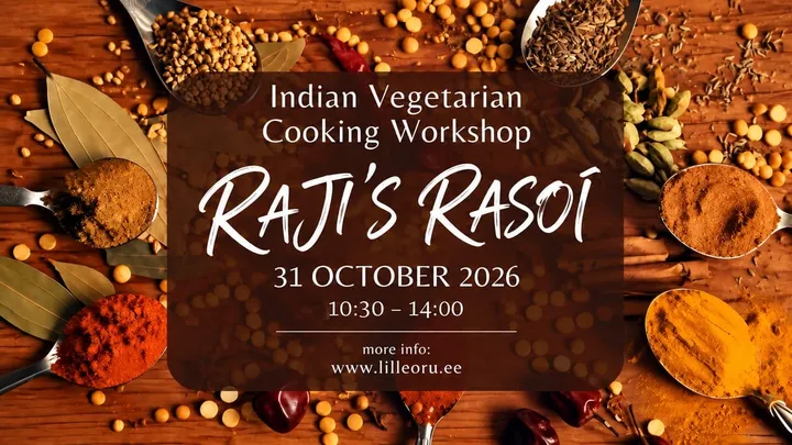 Indian Vegetarian Cooking Workshop "RAJI’S RASOI" in Lilleoru