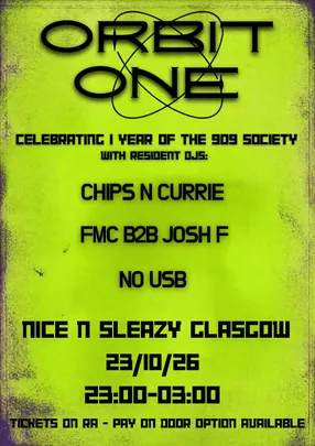 The 909 Society presents: Orbit One