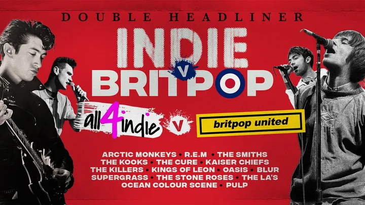 🎸 Indie V Britpop - with All 4 Indie and Britpop United