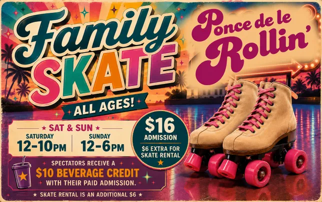 Weekend Open Skate -CLICK HERE FOR DISCOUNT TICKETS-