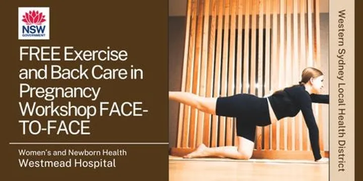 FREE Exercise and Backcare in Pregnancy Thursday FACE-TO-FACE 10th December 2026