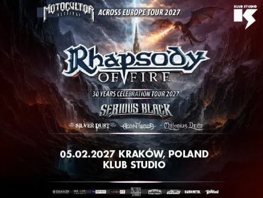 Motocultor Across Europe Tour 2027: Rhapsody of Fire + Serious Black + Silver Dust + Aeon Gods + Melodius Deite