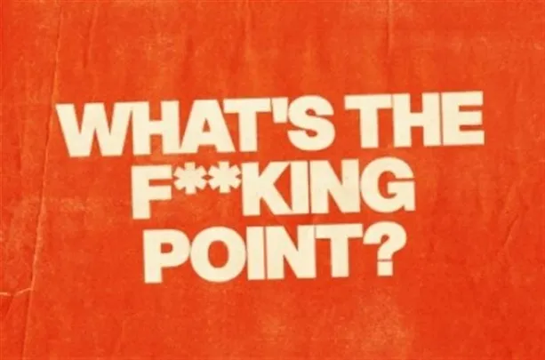 WHAT'S THE F**KING POINT?
