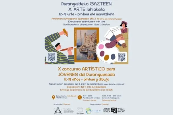 Exposición "X concurso ARTÍSTICO para JÓVENES del Duranguesado"