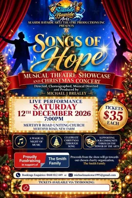 Songs of Hope Christmas Musical Theatre Fundraiser