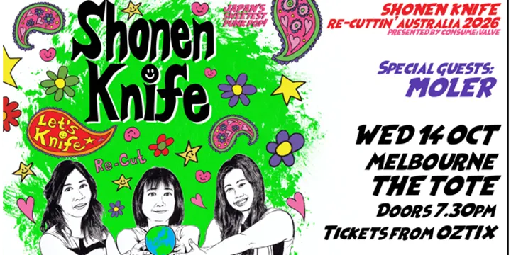 SHONEN KNIFE re-cuttin’ Australia/NZ 2026
