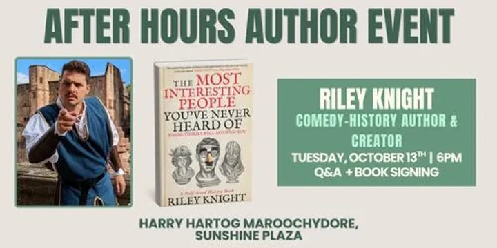 Riley Knight - After Hours Q&A + Book Signing